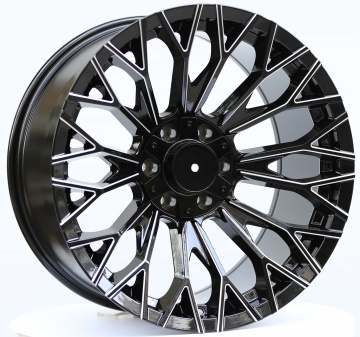 20-inch gloss black milled edge wheels