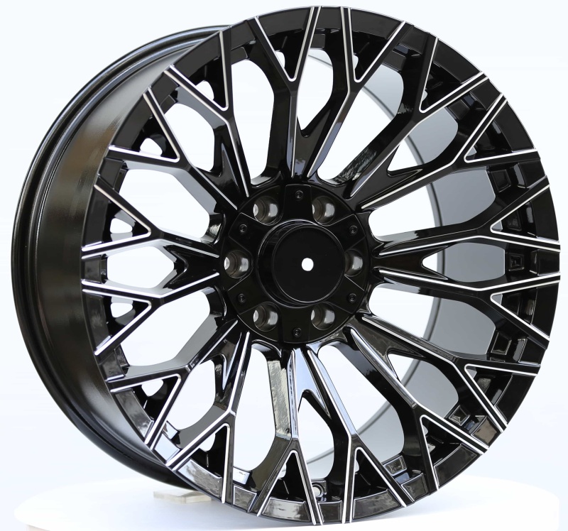20-inch gloss black milled edge wheels