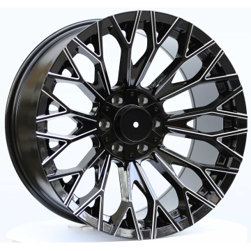 Ruedas de 20 pulgadas con borde fresado en negro brillante