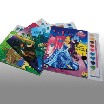Cartoons Painting Softcover Book Printing Service For Children / Kids