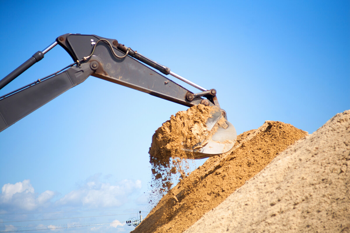 excavators digging