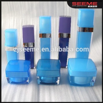 2015 Black Round Hot sale Hair Lotion Bottle 15ml 30ml 50ml 100ml 140ml Square acrylic bottle for cosmetics 30ml