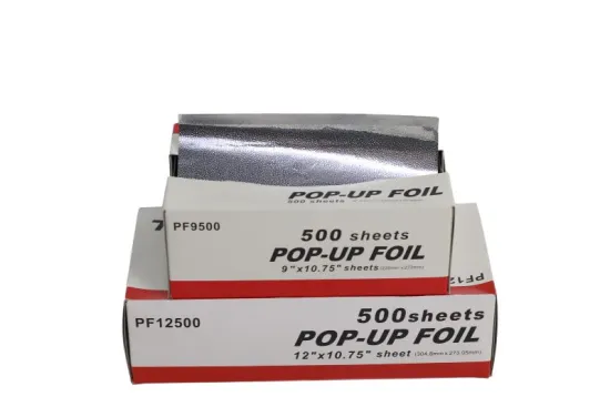 Disposable Pop-up foil sheets easy to use