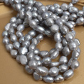 Olivary Gray Freshwater Cultured Pearl Beads Jewelry Making