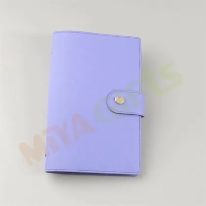Custom Leather Medium Blue Pebble Sticker Album for Hobonichi