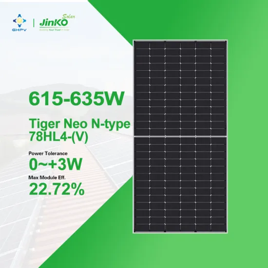 Great Prices on High-Quality Jinko Solar Modules: 615W, 620W, 625W, 630W, and 635W Tiger Neo N-Type Solar Panels