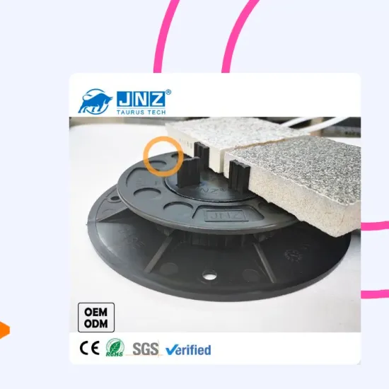 TA-U raised flooring pedestal support systems for tiles