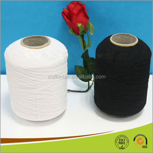 Spandex tertutup polyester dicelupkan kaus kaki rajutan benang