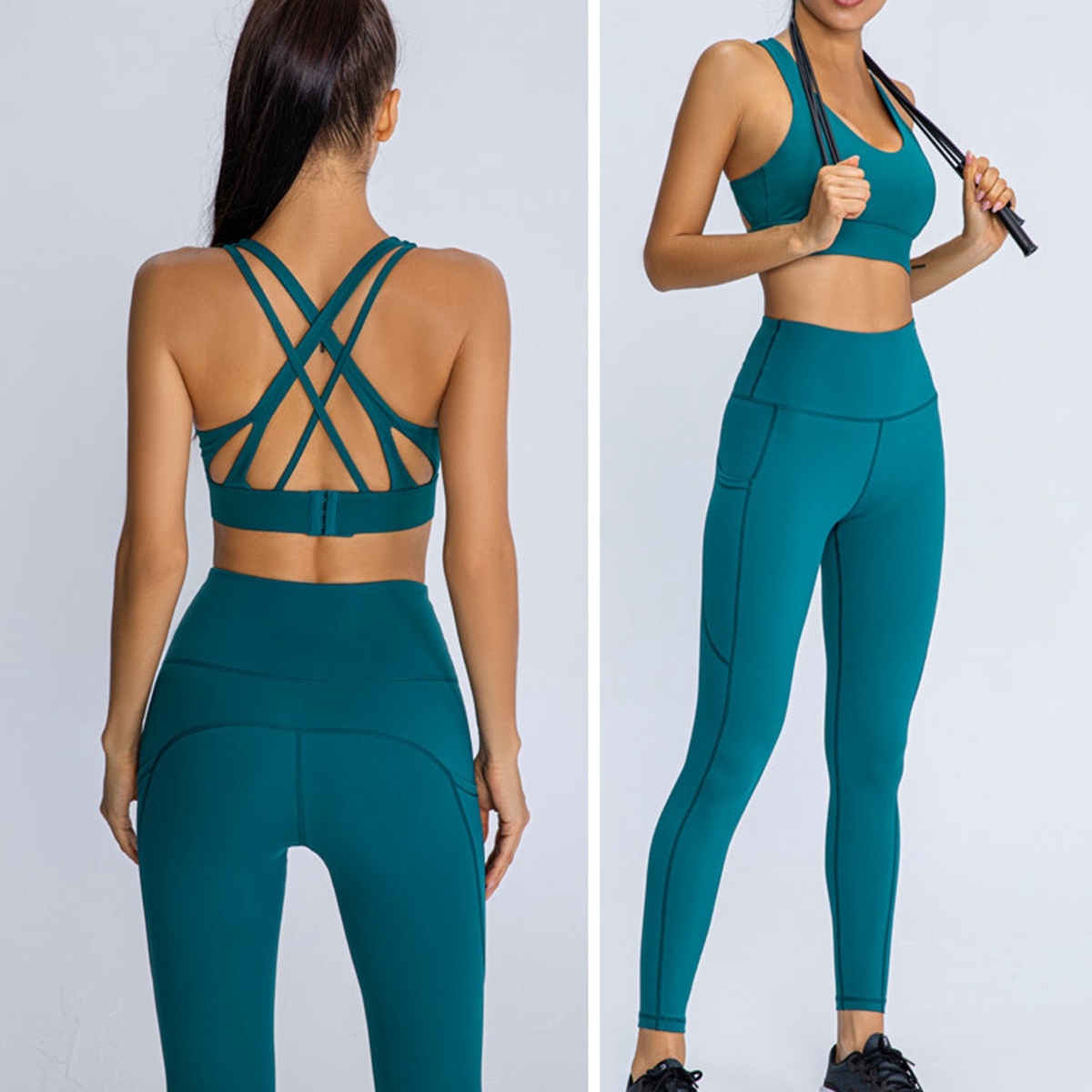 green yoga set 