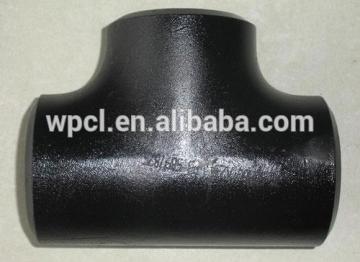 ANSI B16.9 CS ASTM A234 WPB seamless BW DN200 sch80 carbon steel equal tee