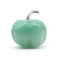 Green Aventurine 1.2Inch Pumpkin Gemstone Crafts for Home office Decoration