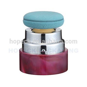Fashion style Vibrating Foundation container with puff