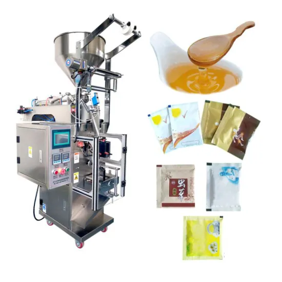 High-Speed Honey Ketchup, Tomato Sauce, and Paste Sachet Packing Machine: Fills 30-50 Bags per Minute