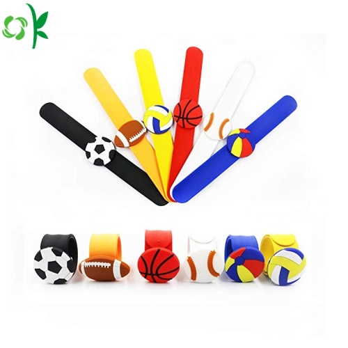 Nyaste Ball Silicone Slap Armband för Spel