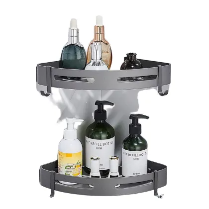 Aluminum Wall Mounted Bathroom Storage Rack