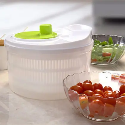 Professional Plastic Big Salad Spinach Leaf Dryer Lettuce VEG Drainer Seasoning Grass Water Dropshipping Specialty Tools