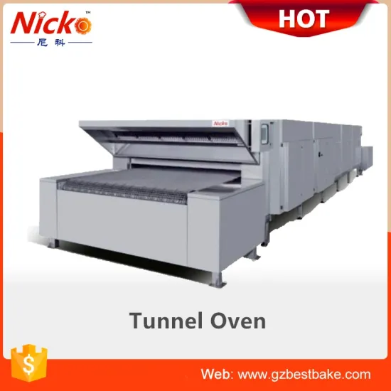 Bakery Equipment Electric 380V 18 Meters Infrared Chain Conveyor Belt Tunnel Oven