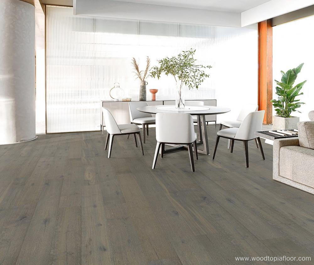 Cheapest UV lacquered brushed Engineered Wood Flooring