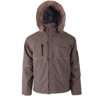 Khaki 100% polyester Winter Jacket