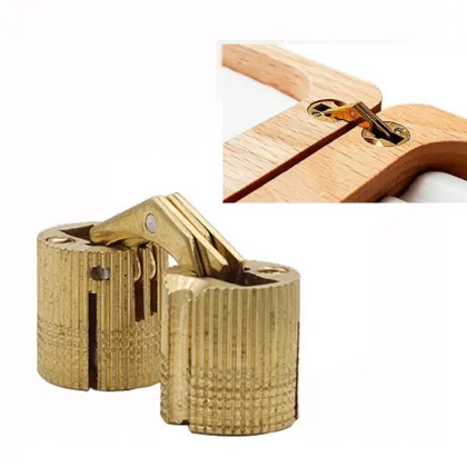Brass Barrel Invisible Hinges for Furniture