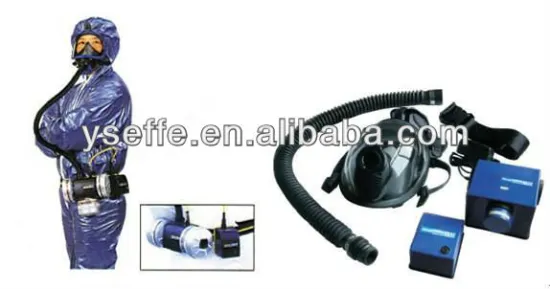 Air breathing respirator with long tube