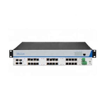 Switch Ethernet industriali gestiti completamente a 28 porte: 24 porte RJ45 a 10/100/1000 MBPS e 4 porte combinate gigabit