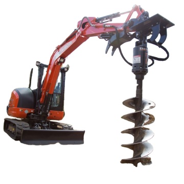 Hydraulic Digger Auger Attachment for Mini Excavators