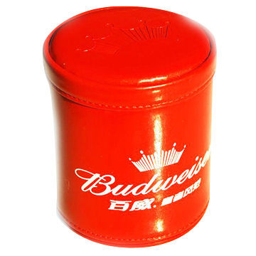 Personalized Leather Dice Cup, Made of Plastic