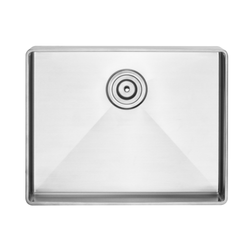 SUS304 Handmade Rectangular Silver-white Bathroom Sink