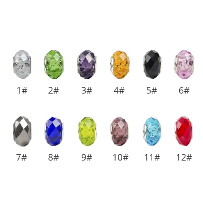 AliLeader 12 Colors Crystal Beads For Hair Braids Dreadlock Beads For Jewellery Making