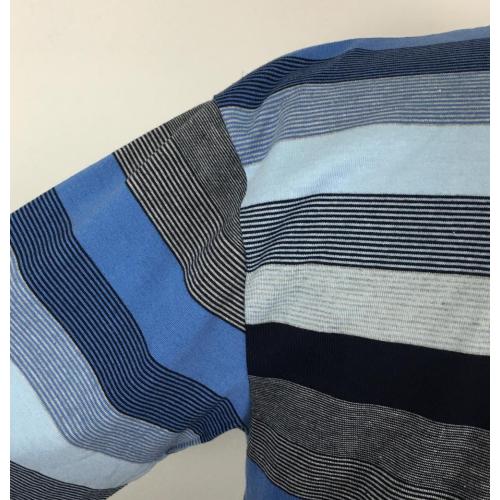 Cotton Stripes Design Men Polo Shirt
