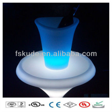 Waterproof RGB New Technology Bar LED lighted table ice bucket