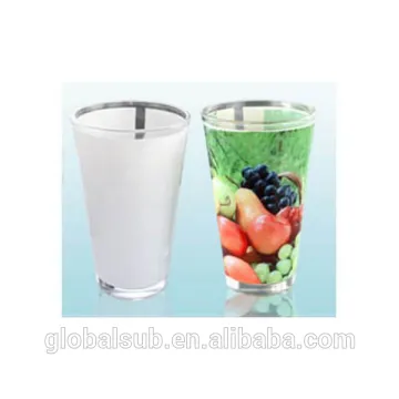Wholesale 17 oz Sublimation Cone Glass Mug water cups no handle