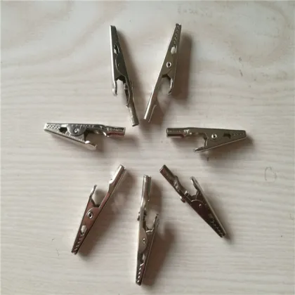  Battery Clips Alligator Clamps Crocodile Clip Connectors 