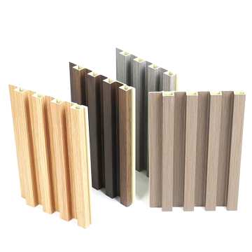 PVC WPC Wood Grain Fluted 3D Panel for Decoration