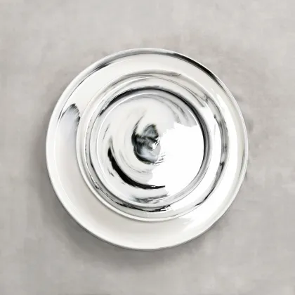 16pcs Grey Pink Marble Tableware Sets - Fine Bone Porcelain Kitchen Dinner Sets Wholesale