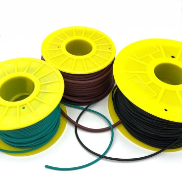 Flexible Solid Rubber Cords: FKM, HNBR, NBR, EPDM with Hardness from 60shore-A to 90shore-A