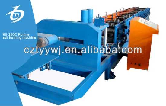 Durable cz purlin interchangeable roll forming machine