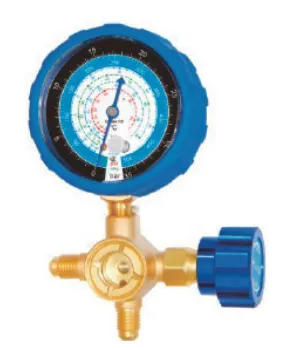 CT-467 refrigeration system air conditioner R134A R22 R12 R502 R410A R404 Brass Single Manifold Gauge Set With Sight Glass