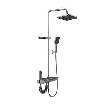 4 Setting Large Panel Digital Bathroom Shower Set