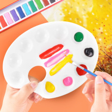 Student Oil Painting Pallet Drawing Tray Color Palette Art Paint Plastic Painting Tools Student stationery