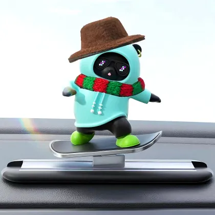 Wholesale Cartoon Liquid Indoor Decoration Jewelry Skateboard Bear