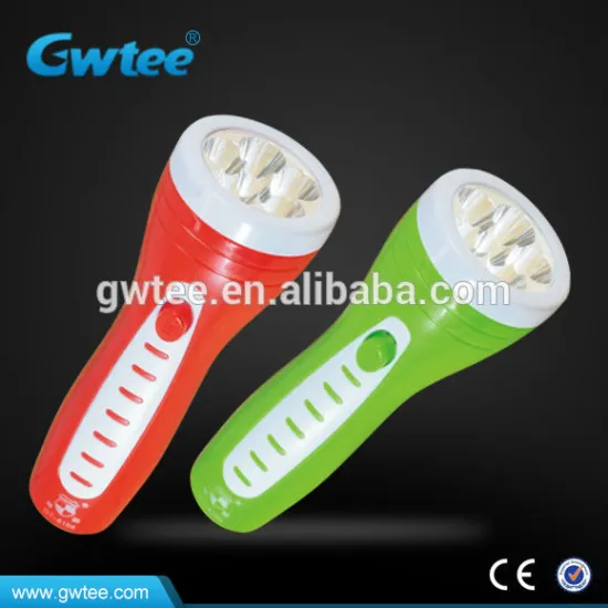 plastic hand led rechargeable flashlight GT-8106