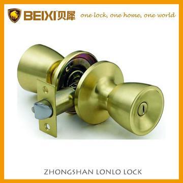 Tubular door handleset for privacy