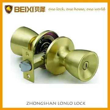 Tubular door handleset for privacy