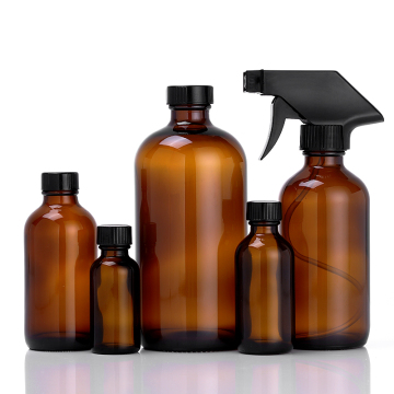 Botellas de spray de gatillo de vidrio de color azul ámbar transparente - 8 oz, 16 oz, 250 ml, 500 ml de atomizador recargable