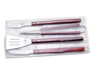 4PC مجموعة الشواء مع نفطة