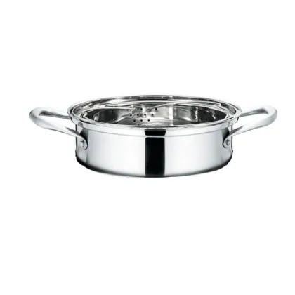 Double Ear Arc Double Layer Sauce Pot