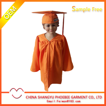 Hot High school Child Matte Graduation cap and gown