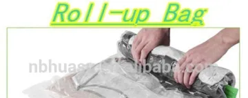 roll-up vacuum storage bag for travel